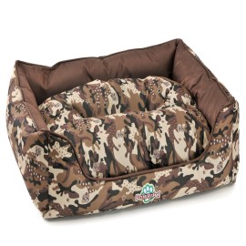 Cama Afrodita Estampado militar café Chica