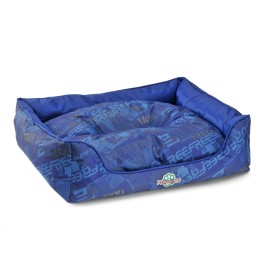 Cama Afrodita Estampado azul con letras Chica