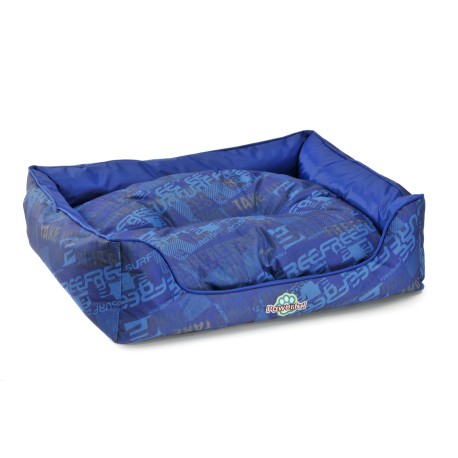 Cama Afrodita Estampado azul con letras Chica