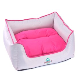 Cama Hermes gris con rosa Grande