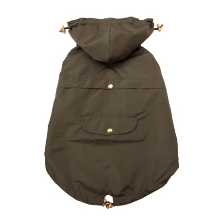 Impermeable feroz verde militar grande