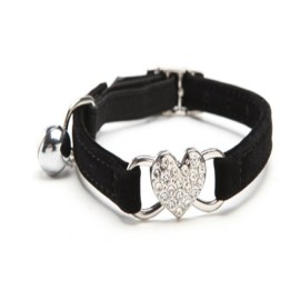 Collar para gato diamante Color negro