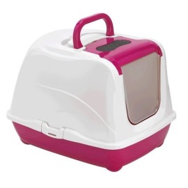 Arenero para gato - flip cat rosa 50.2 x 38.8 x 37.7 cm