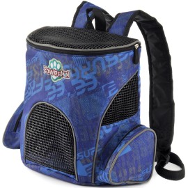 Mochila Cleopatra azul letras azules talla Grande
