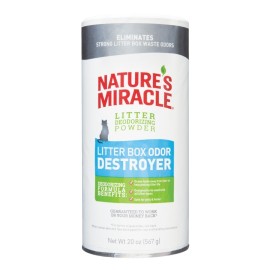 Talco destructor de olor para caja de arena nature´s miracle 567 gr