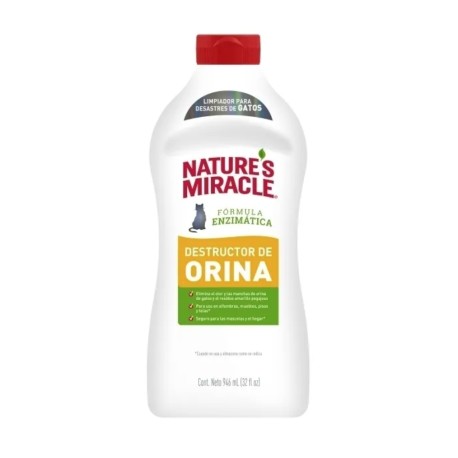 Destructor de orina y olores atrayentes gato nature´s miracle 946 ml
