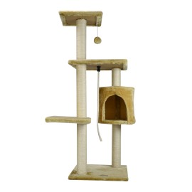 Mueble para gato con casa 112 cm Color beige