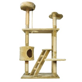 Mueble para Gato con Casa y Escalera 158 Cm