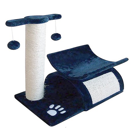 Mueble para gato con rascador 45 cm Color azul