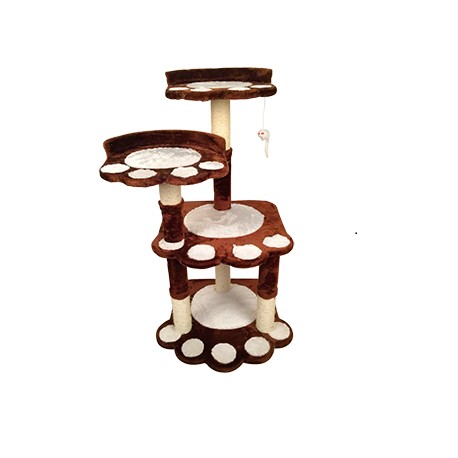Mueble para gato huella 100 cm Color café