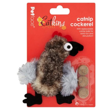Juguete para gato en forma de gallo
